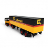 Camion Saviem SM 300 "Calberson", Noir à bande jaune et rouge - Brekina 78155 - HO 1/87