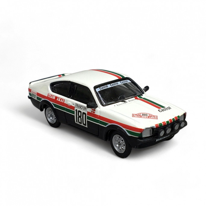 Opel Kadett C GT/E, "Rallye Monte Carlo 1978" N°80, Blanc & Vert - Brekina 20408 - 1/87