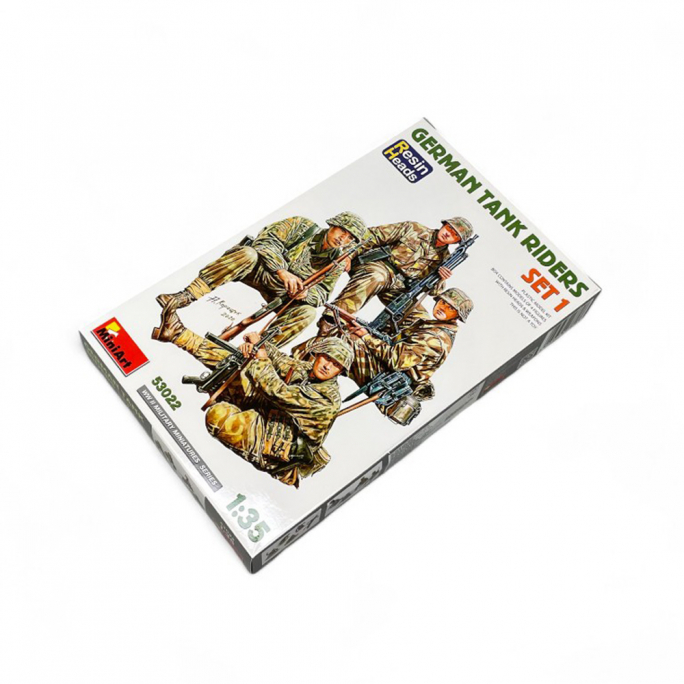 Kit de Conducteurs de char Allemands 1. Têtes en Résine - Série WWII Military Miniatures - MINIART 53022 - 1/35