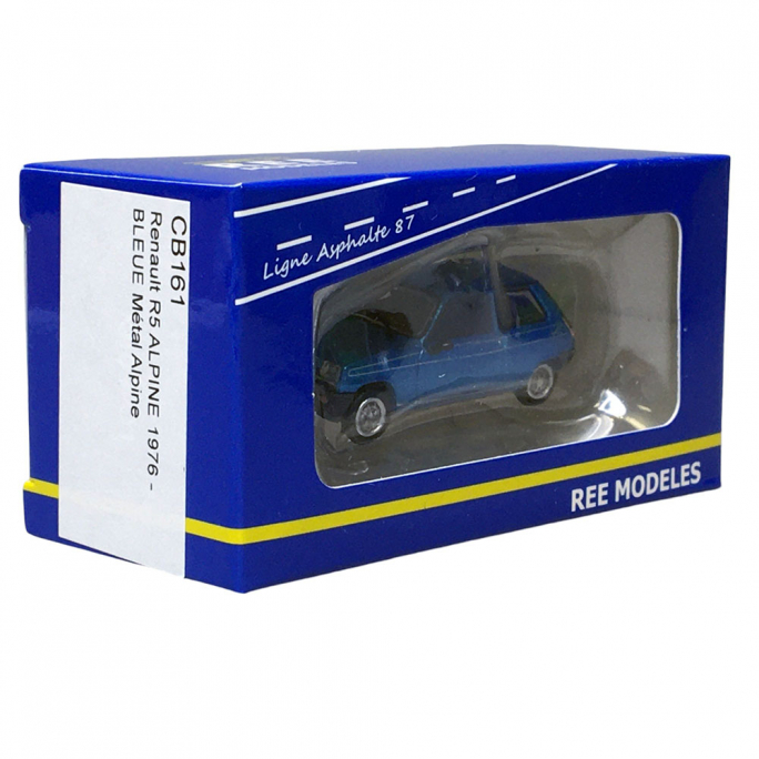 Renault R5 Alpine Turbo 1981, Bleu - REE CB-161 - HO 1/87