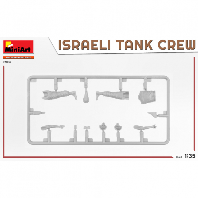 Équipage de Char Israélien guerre du Yom Kippour - WWII Military Miniatures Series - MINIART 37086 - 1/35