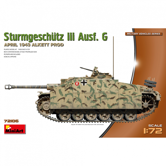 Sturmgeschutz III Ausf.g Avril 1943 Alkett prod. , Military Vehicules Series - MINIART 72106 - 1/35