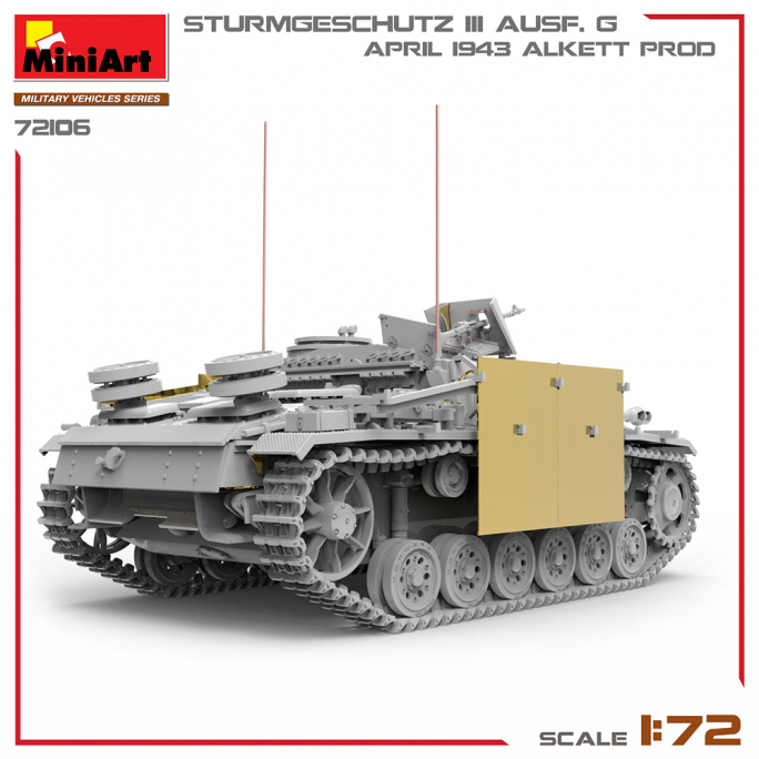 Sturmgeschutz III Ausf.g Avril 1943 Alkett prod. , Military Vehicules Series - MINIART 72106 - 1/35