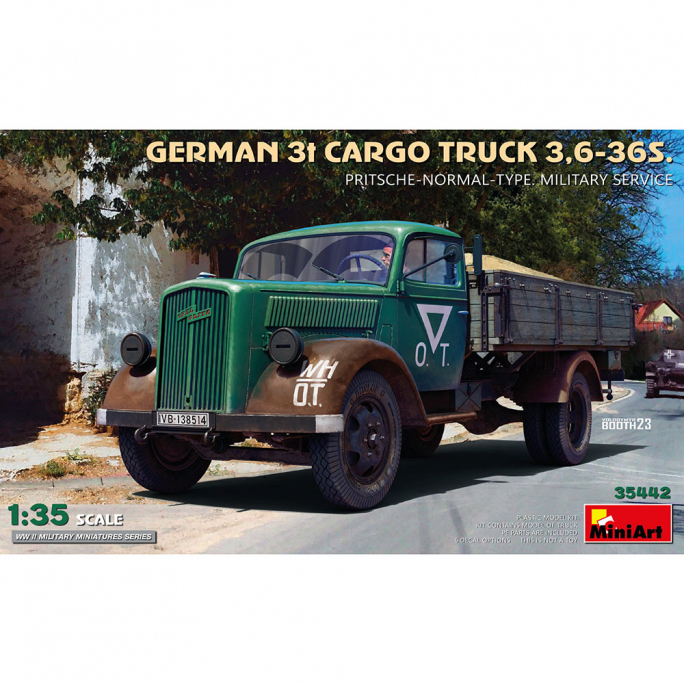 Camion Cargo Allemand 3t 3,6-36s. - WWII Military Miniatures Series - MINIART 35442 - 1/35