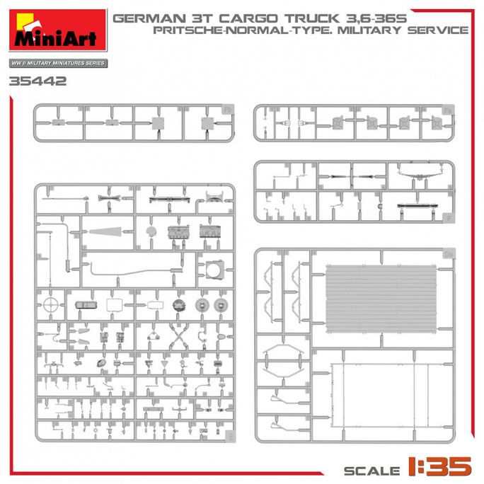 Camion Cargo Allemand 3t 3,6-36s. - WWII Military Miniatures Series - MINIART 35442 - 1/35