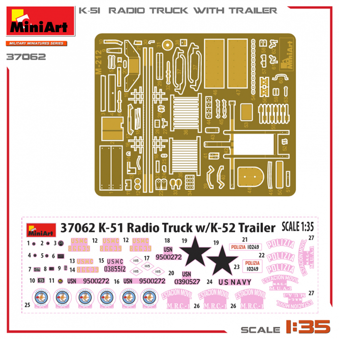 Camion Radio K-51 avec Remorque. WWII Military Miniatures Series - MINIART 37062 - 1/35