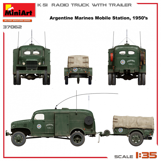 Camion Radio K-51 avec Remorque. WWII Military Miniatures Series - MINIART 37062 - 1/35