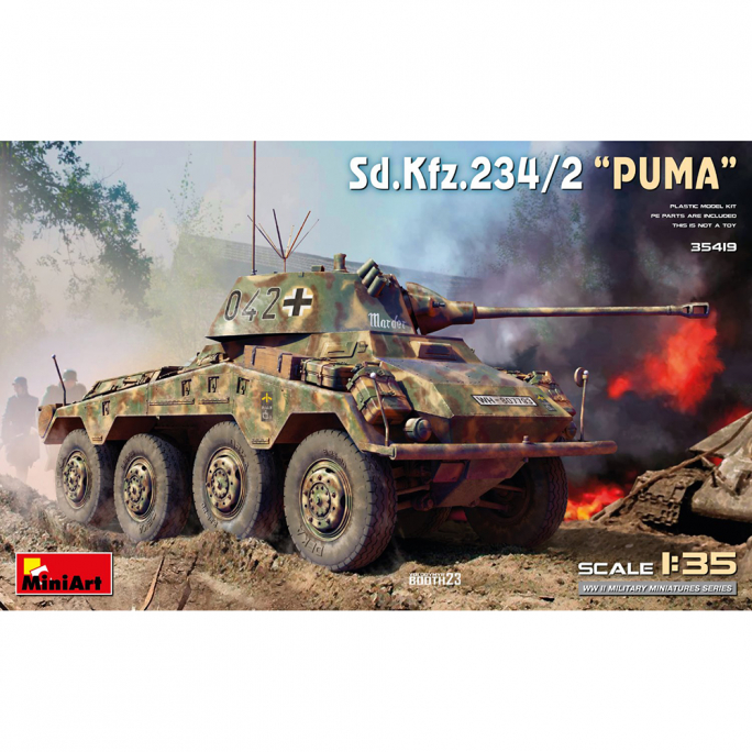 Sd.Kfz. 234/2 Puma. Kit Intérieur - WWII Military Miniatures Series - MINIART 35419 - 1/35