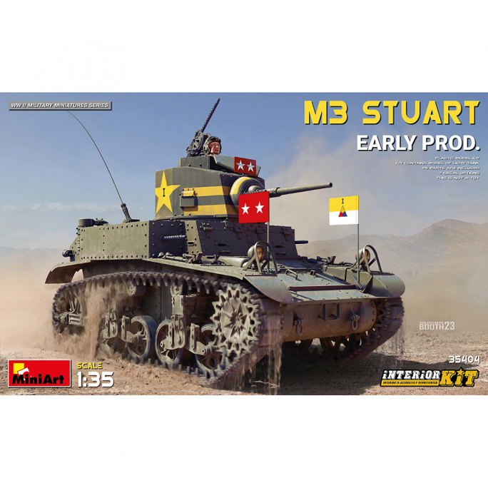 Kit intérieur M3 Stuart Première Production, WW II Military Miniatures Series - MINIART 35404 - 1/35