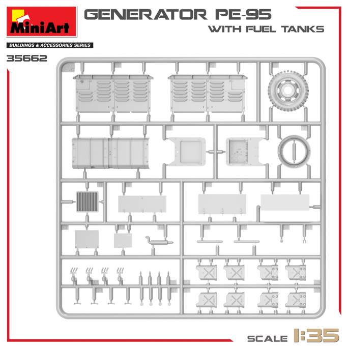 Générateur PE-95 Avec Réservoirs de Carburant - Buildings & Accessories Series - MINIART 35662 - 1/35