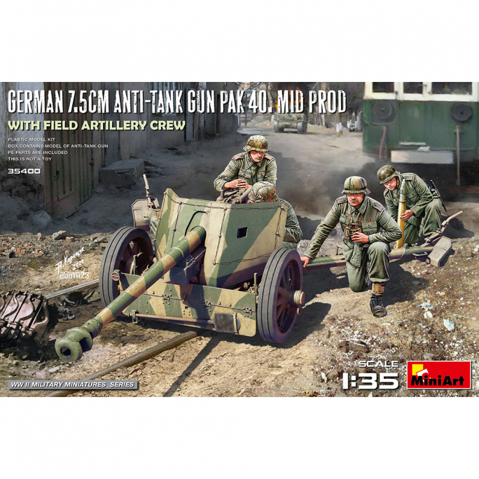 Canon Anti-Char Allemand - WWII Military Miniatures Series - MINIART 35400 - 1/35