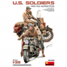 Soldats Américains avec des motos WLA , Série WWII Military Miniatures - MINIART 35422 - 1/35