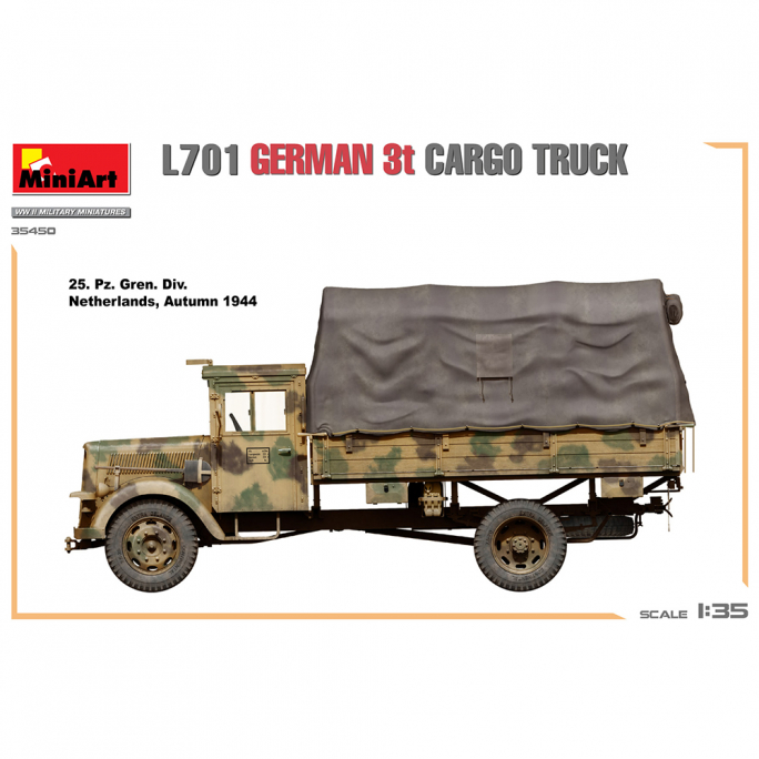 Camion de transport Allemand - WWII Military Miniatures Series - MINIART 35450 - 1/35