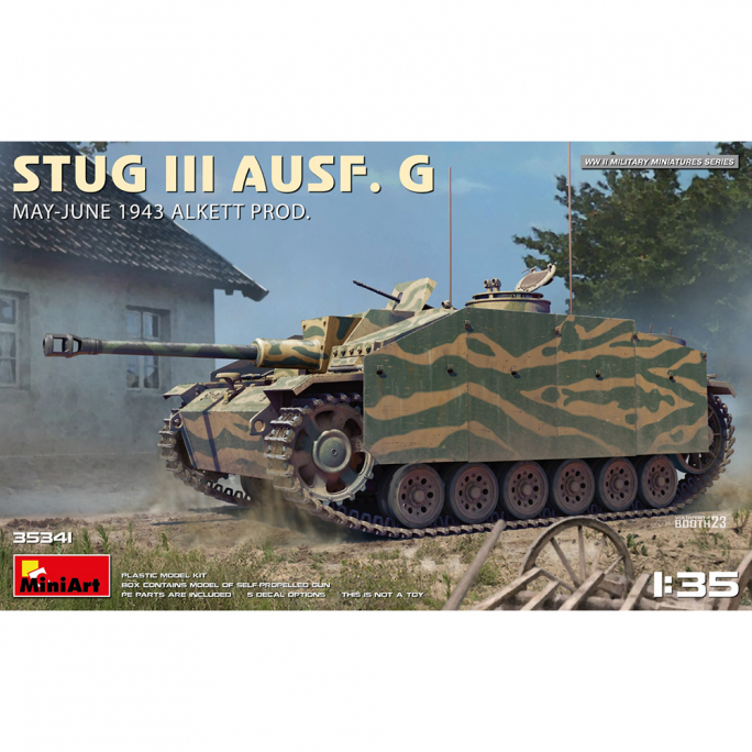 Tank StuG III Ausf. G, 1943, Chenilles hiver, Kit intérieur - MINIART 35367 - 1/35