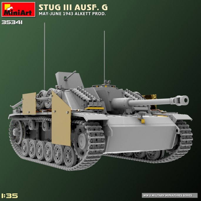 Tank StuG III Ausf. G, 1943, Chenilles hiver, Kit intérieur - MINIART 35367 - 1/35