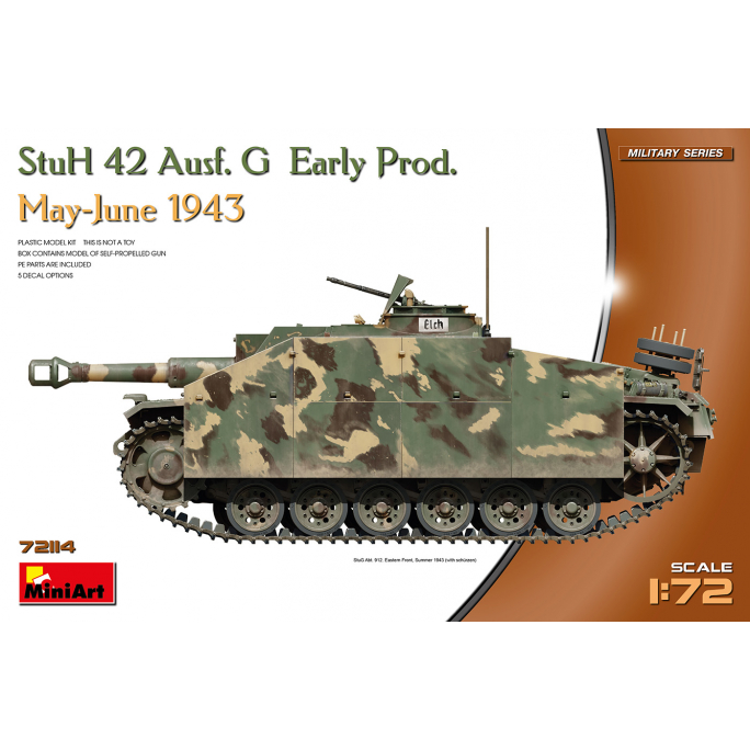 Stuh 42 Ausf.g early prod. , Military Series - MINIART 72114 - 1/72