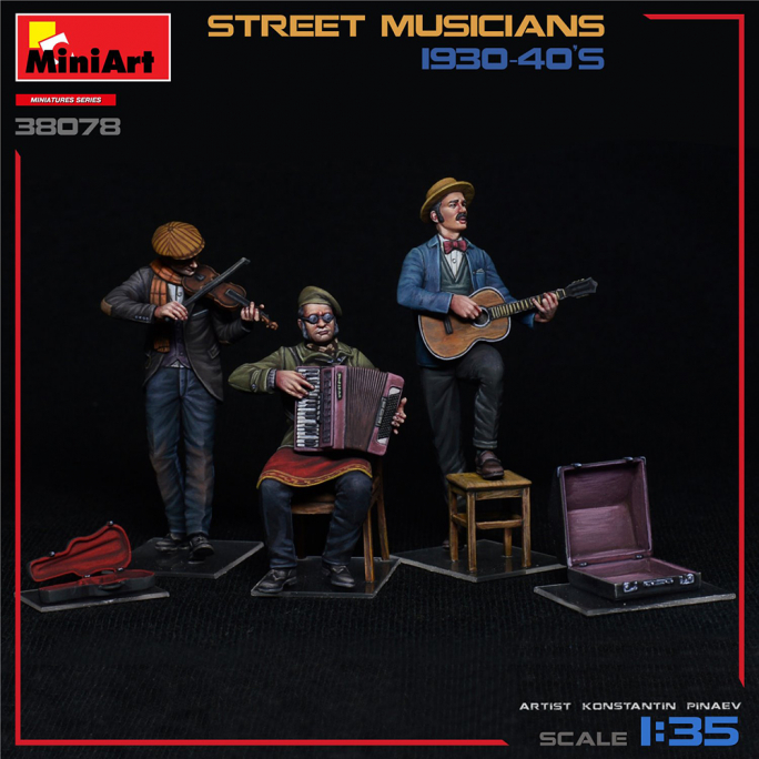 Musiciens de rue - Année 1930-40, MINIART 38078 - 1/35