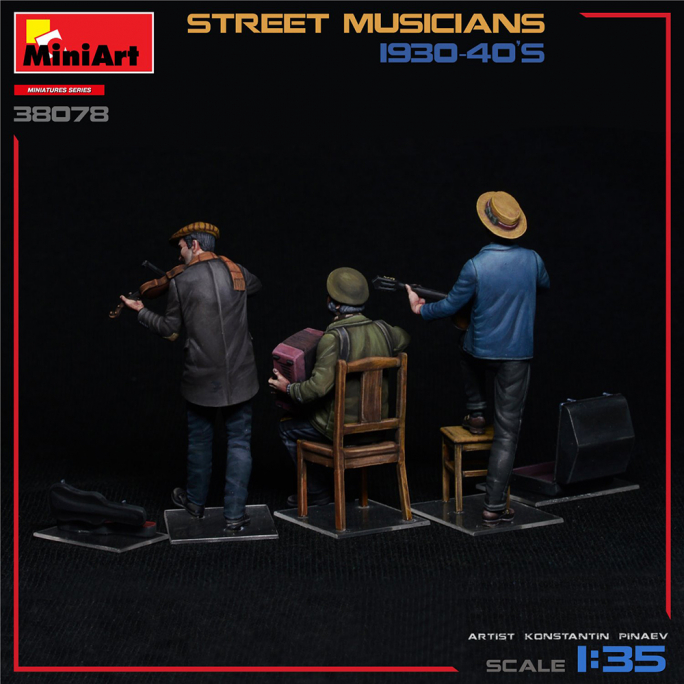 Musiciens de rue - Année 1930-40, MINIART 38078 - 1/35