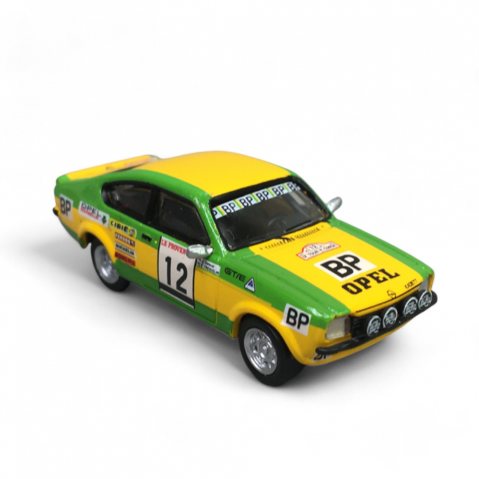 Opel Kadett C GTI/E "tour de Corse 1976" No.12, Jaune & Vert - Brekina 20409 - HO 1/87