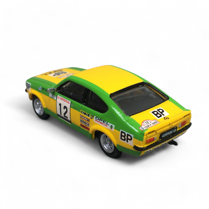 Opel Kadett C GTI/E "tour de Corse 1976" No.12, Jaune & Vert - Brekina 20409 - HO 1/87