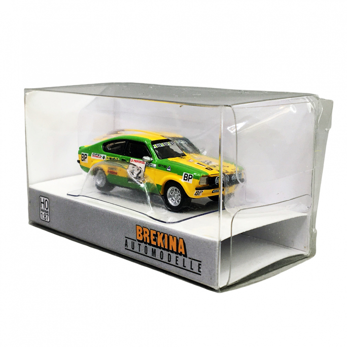 Opel Kadett C GTI/E "tour de Corse 1976" No.12, Jaune & Vert - Brekina 20409 - HO 1/87