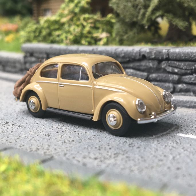 Fenêtre ovale VW Coccinelle avec Cerf, Beige - BUSCH 52966 - HO 1/87