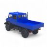 Mercedes-Benz Unimog U 5023 / double cabine, Bleu - Busch 51082 - HO 1/87