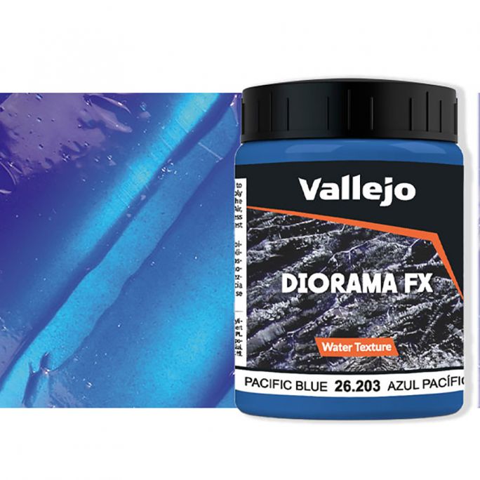 Effet Eau Bleue Atlantique, 200ml, diorama FX - Vallejo 26.203