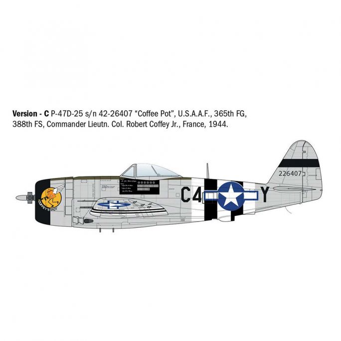 P-47D Thunderbolt (Europe) - Italeri 2835 - 1/48