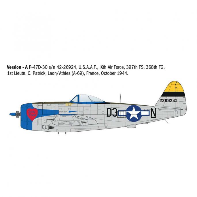 P-47D Thunderbolt (Europe) - Italeri 2835 - 1/48