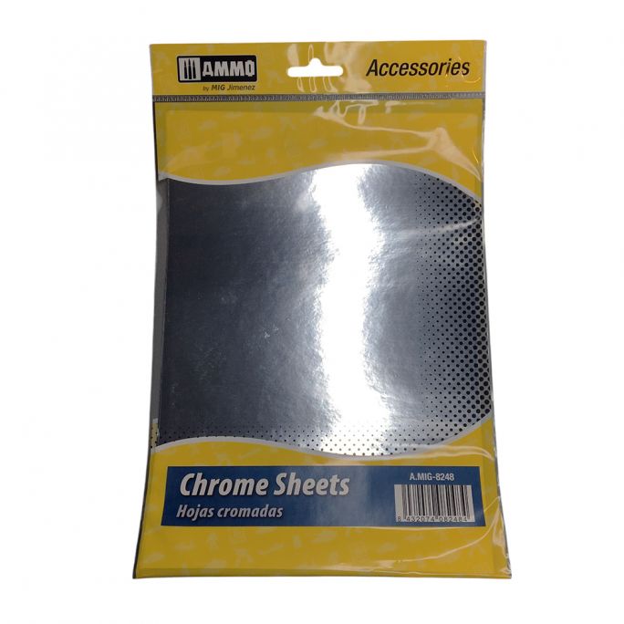 5 feuilles d'aluminium adhésives 280x195mm - Ammo 8248