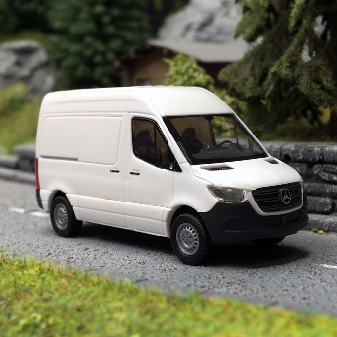 Mercedes-benz Sprinter, Blanc - Busch 54000 - HO 1/87