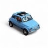 Fiat 500 avec chauffeur et chien, Bleu -Busch 48735 - HO 1/87