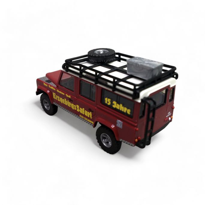 Land Rover Denfender Safari, Rouge bordeaux - Busch 50328 - HO 1/87