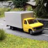 Ford E-350 fourgon, Bleu / Jaune - Busch 89117 - HO 1/87