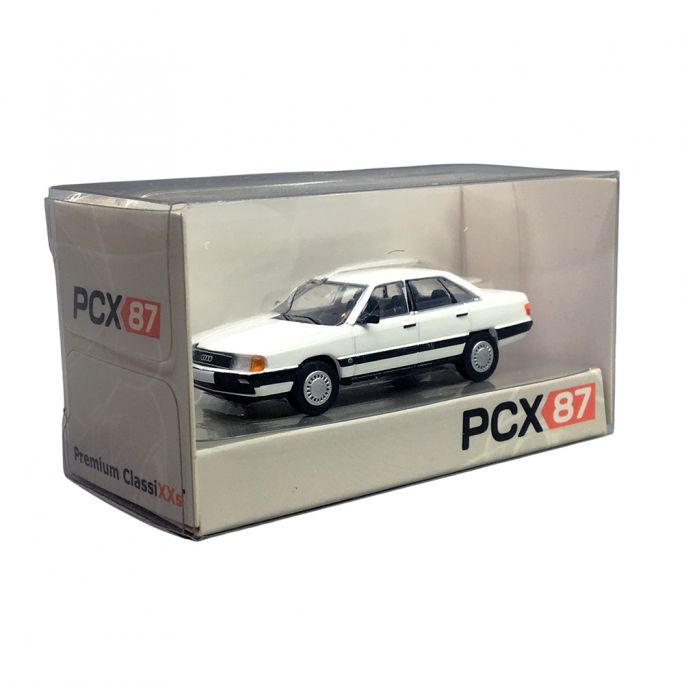 Audi 100 C3, Blanche - PCX870436 - HO 1/87