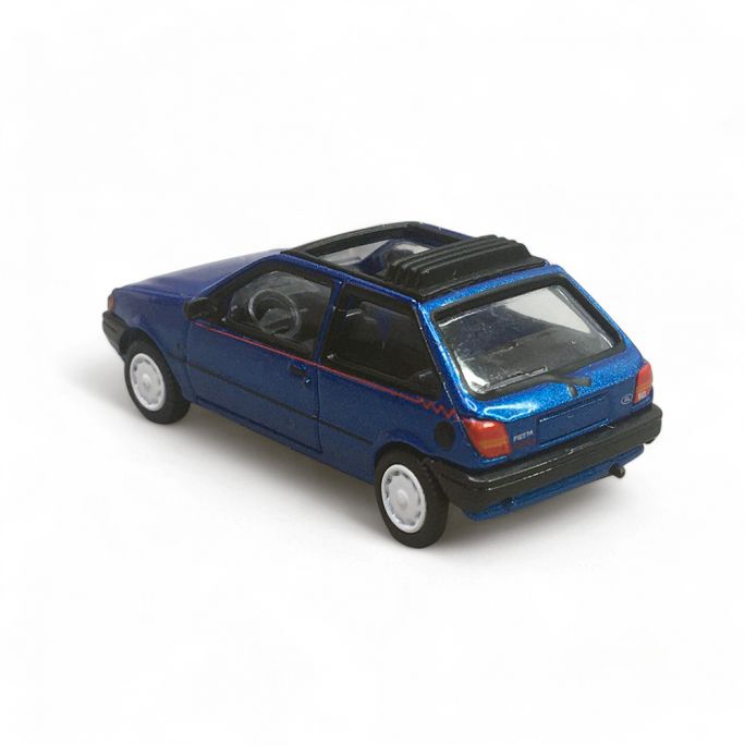 Ford Fiesta MK III Calypso, Bleue, toit ouvert, 1989 - PCX870460 - HO 1/87