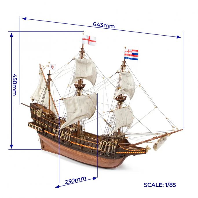 Galion Golden Hind - Occre 12003 - 1/85