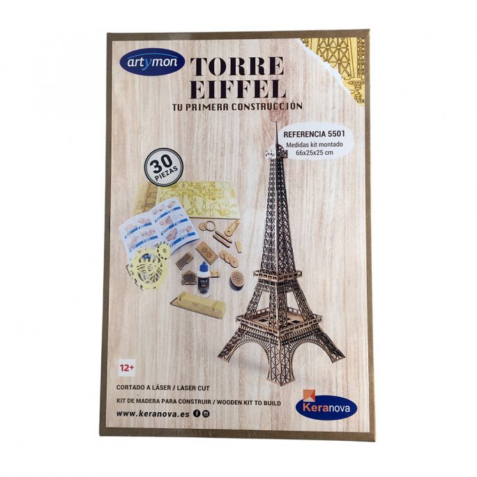 Puzzle en bois 3D Tour Eiffel - Keranova 5501 - 1/50