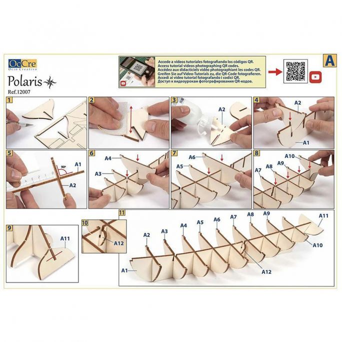 Polaris, Bateau en Bois - OCCRE 12007 - 1/50