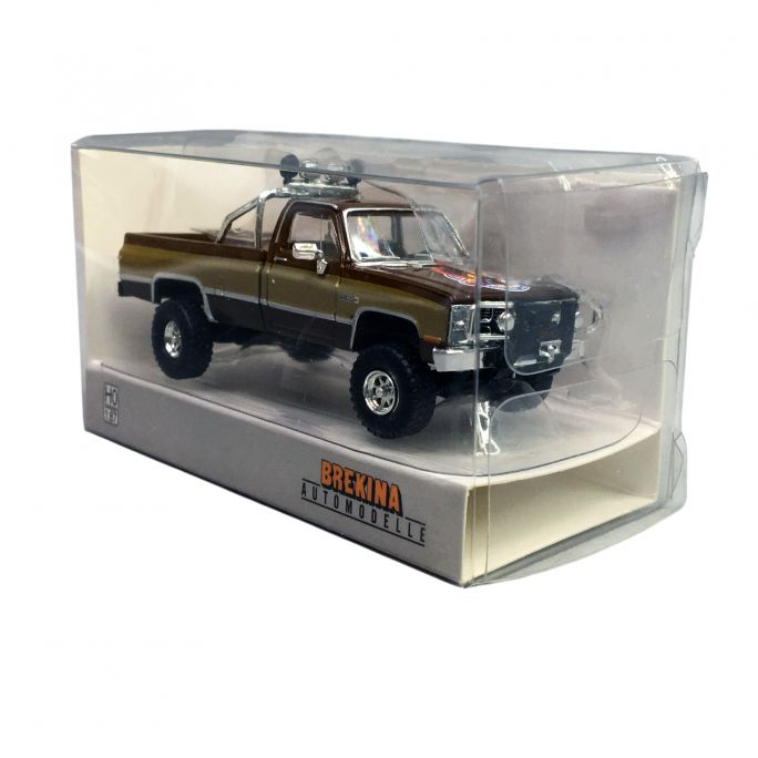 Pickup GMC Sierra Grande, Marron & Gold - Brekina 19653 - HO 1/87