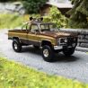 Pickup GMC Sierra Grande, Marron & Gold - Brekina 19653 - HO 1/87