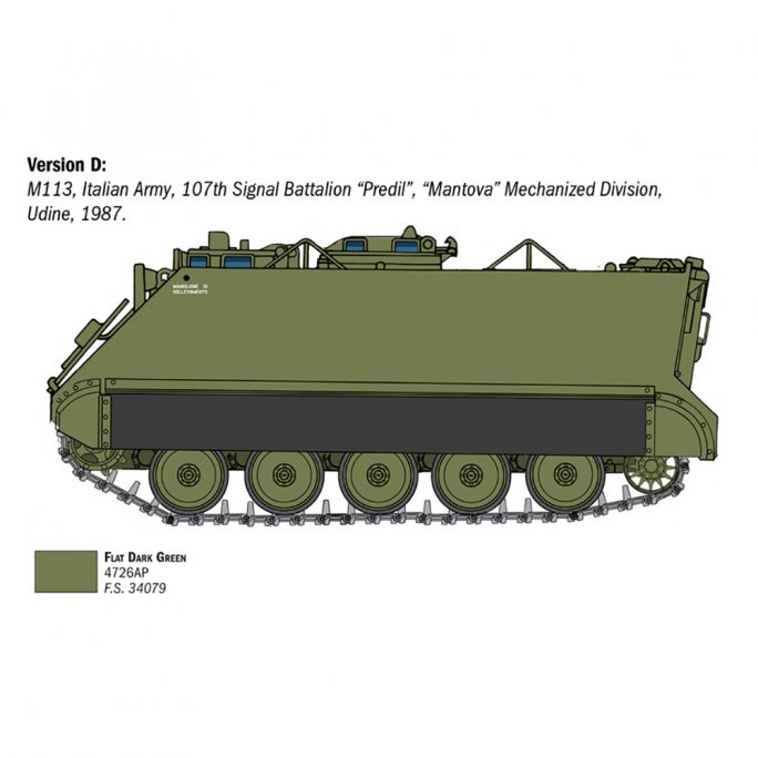 Transport troupes blindé M113A1 - ITALERI 6753 - 1/35