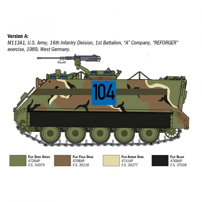 Transport troupes blindé M113A1 - ITALERI 6753 - 1/35