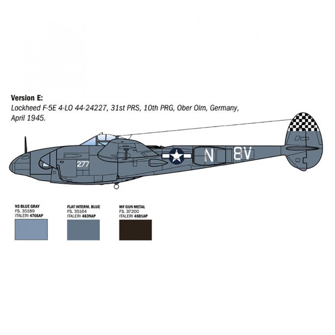 P-38J Lightning E.T.O - ITALERI 2834 - 1/48