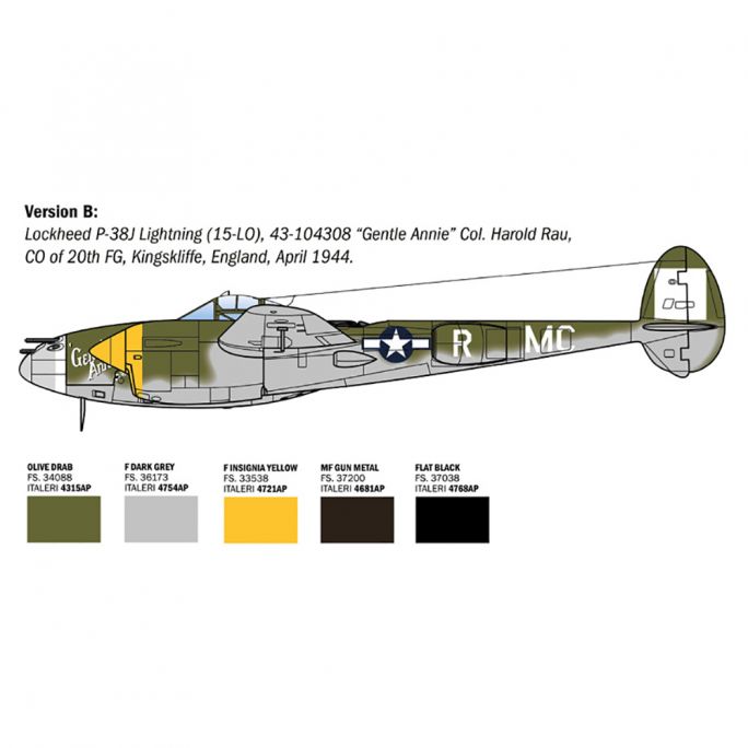 P-38J Lightning E.T.O - ITALERI 2834 - 1/48