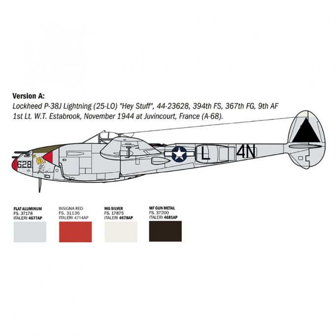 P-38J Lightning E.T.O - ITALERI 2834 - 1/48