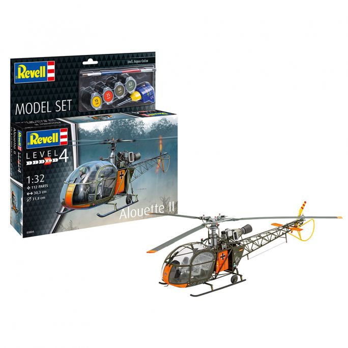 Coffret hélicoptère Alouette II - REVELL 63804 - 1/32