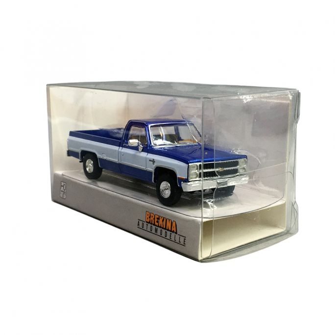 Pickup Chevrolet C 10, Bleu métallique - Brekina 19652 - HO 1/87