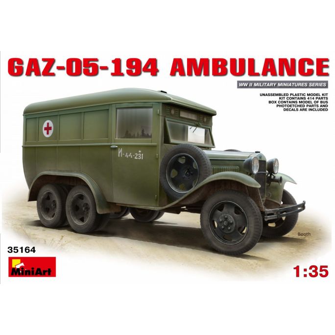 Ambulance Militaire, GAZ-05-194 - Miniart 35164 - 1/35